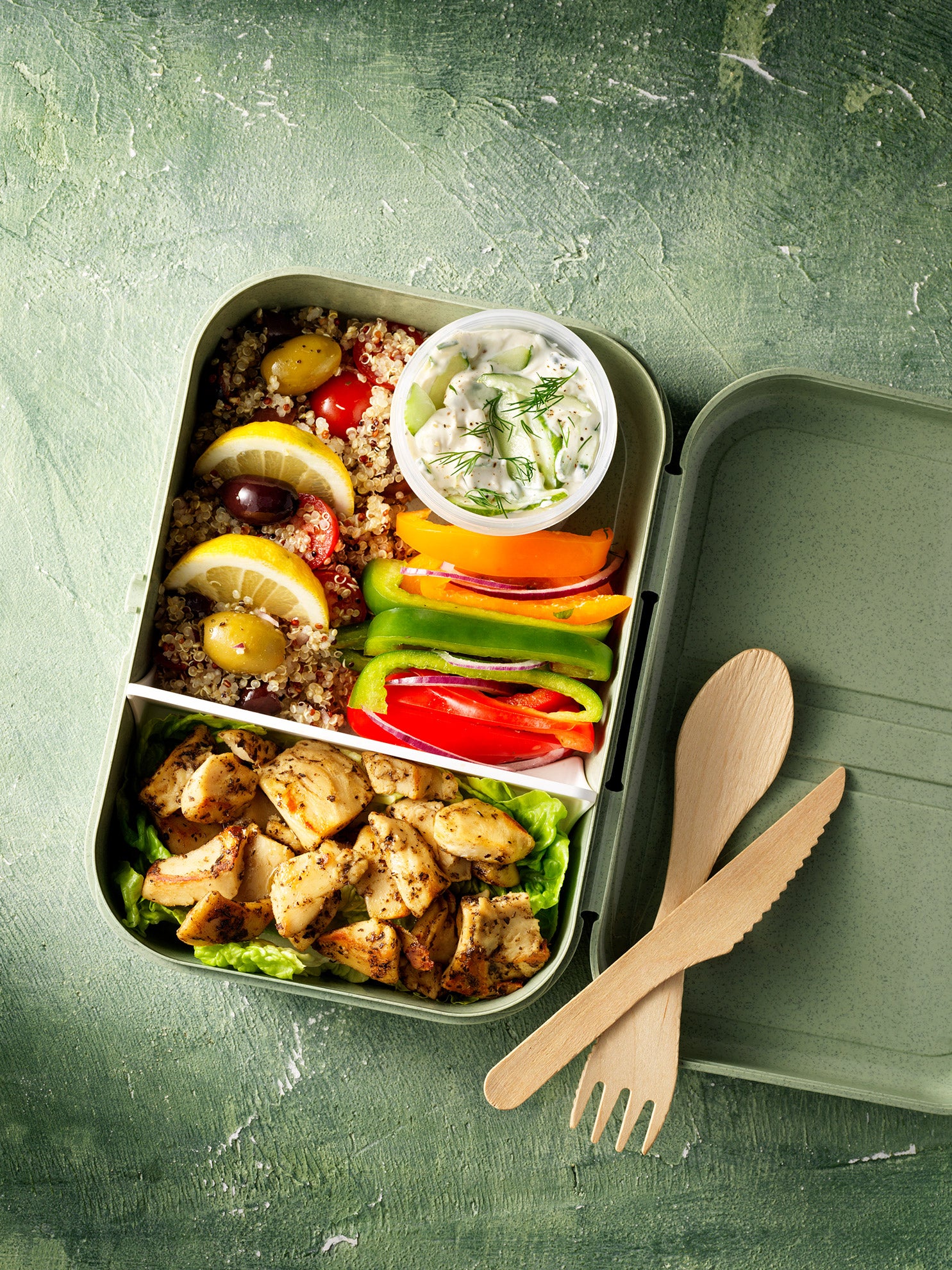 Lunch box salade grecque